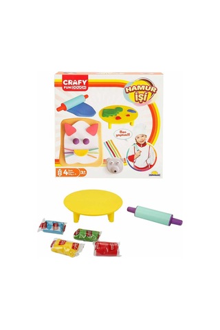 Crafy Hamur İşi Oyun Hamuru Seti 200 G 6 Parça