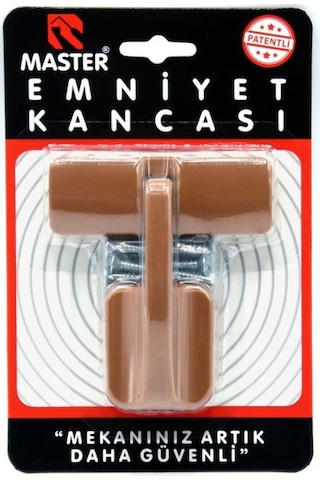 Master Emniyet Kancası Açık Kahve Beyaz