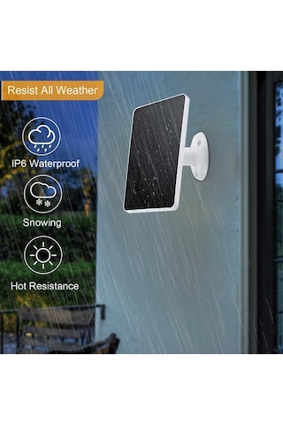 Besthome1 10w Güneş Panelli Ip66 Su Geçirmez Kamera, 360 Ayarlanabilir, Type-c, Güvenlik Kamera İçin