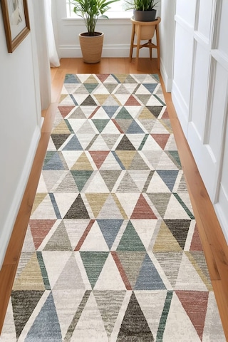 Eliana Home Dijital Baskı Yıkanabilir Kaymaz Taban Salon Halısı Ve Yolluk Rvg0987-fnl237 Bej