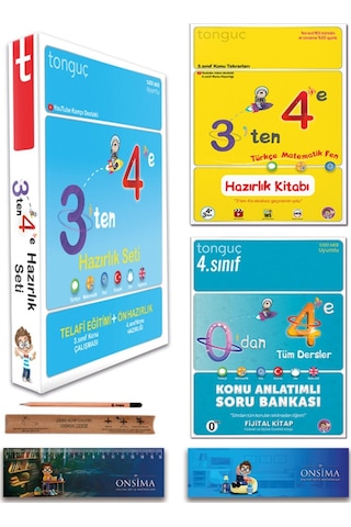 Tonguç Akademi 4. Sınıf 3 Ten 4 E Hazırlık Yaz Tatili Kitabı - 0 Dan 4 E Konu Anlatımlı Soru Bankası Seti 2 Kitap Tonguç Akademi 4. Sınıf 3 Ten 4 E Hazırlık Yaz Tatili Kitabı - 0 Dan 4 E Konu Anlatımlı Soru Bankası Seti 2 Kitap