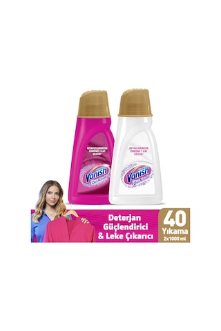 Vanish Kosla Oxi Action Gold Sıvı Leke Çıkarıcı Renkliler İçin 1 L + Beyazlar İçin 1 L