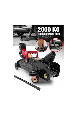 Moonshop 2 Ton Sızdırmaz Sağlam Dayanıklı Kaynak Gövde Hidrolik Timsah Kriko