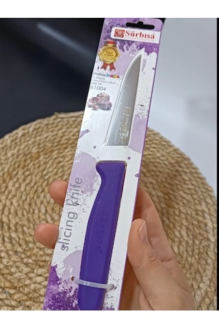 Sürmene 61004 Mutfak Bıçağı 9,50 Cm Mor Çok Renkli