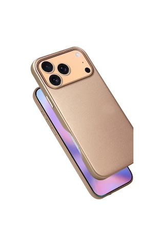 Apple Uyumlu iPhone 17 Pro Max Hbc-242 Dividing Magsafe Kapak - Çöl Titanyum