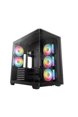 Deepcool Cg590u-5f Atx Akvaryum Cam Panel Argb 5 Fanlı Siyah