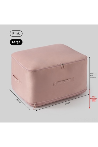 Reedark Küçük Odalar İçin Uyumlu, Kıyafet Ve Yorgan Saklama Çantası - Uzun Ömürlü, Ekonomik, Yeşil Teknoloji Pembe Büyük Boy Fıstık Unu Büyük