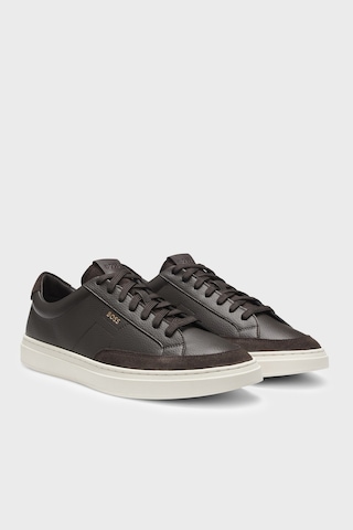 Boss Süet Detaylı Sneaker Ayakkabı Erkek Ayakkabı 50568536 201 Kahve