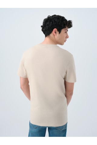 Erkek Regular Fit T-shirt Lf2038728 Kahverengi