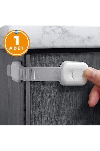 Iz Bırakmaz Yapışkanlı Ayarlanabilir Boyut Çok Amaçlı Dolap Ve Kapı Kilidi Bebek Güvenlik Çok Renkli