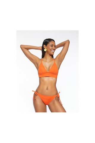 Koton Bikini Üstü Bralet Çapraz Askılı Kaplı Turuncu 3sak10047bm 3SAK10047BM200 Turuncu