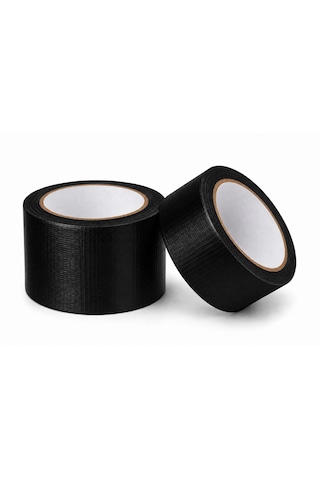 Sanplaza Siyah Duct Tape Güçlü Çok Amaçlı Tamir Ve Tadilat Bandı 48 Mm X 10 Mt 2 Adet