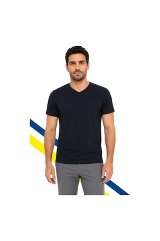 Fenerium Fenerbahçe Orijinal Lisanslı Erkek Club Nakış Lacivert T-shirt
