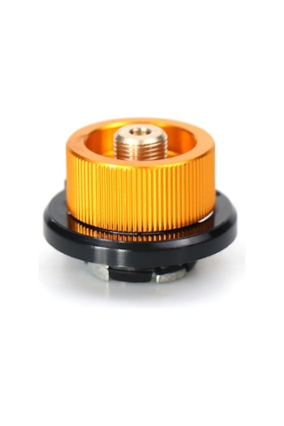 Mufunye Kamp Ve Yürüyüşlerde Kullanım İçin Hafif Alüminyum Lpg Gaz Çemberi Adaptörü 7/16"-28ns Standart Bağlantı Altın