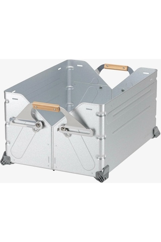 Snow Peak Container 50, Geniş Katlanabilir Ve Üst Üste Konulabilir Depolama Kutusu Gri