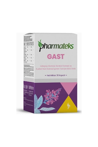 Pharmateks Gast Bitkisel Gıda Takviyesi 30 Kapsül