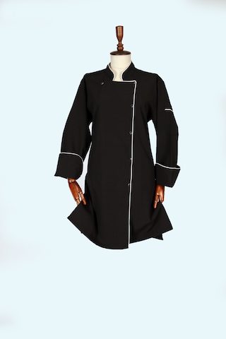 Maruf Tekstil Tunik Tesettür Yüksek Kalite Aşçı Ceket 48 Siyah