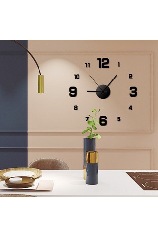 Hfambition Yemez Saat - Işık Veren Duvar Saati, Sessiz İşlevli, Deliksiz Monte, Otomatik Aydınlanma, Ev Odaları İçin Çok Renki