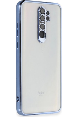 Xiaomi Redmi Note 8 Pro Kılıf Kamera Korumalı Lensli Silikon - Açık Mavi