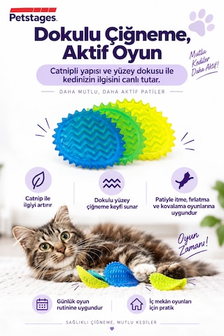 Petstages Toss N' Flip Chips Kedi Çiğneme Oyuncağı