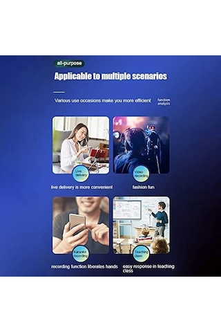 Kablosuz Mikrofon Wireless Tekli Yaka Mikrofonu 3.5mm Aux Girişli Sokak Müzisyenleri Amfi Hoparlör Bilgisayar Youtuber Tablet Tak Çalıştır Telefon Desteklemez K35