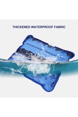 Shineyee Mavi 36x36cm Soğuk Yastık: Çok Fonksiyonlu, Su Geçirmez Kumaş, Hızlı Su Enjeksiyonu, Yumuşak Dokuma - Yorgan, Yastık, Dizlik Kullanıma Uygun Diğer