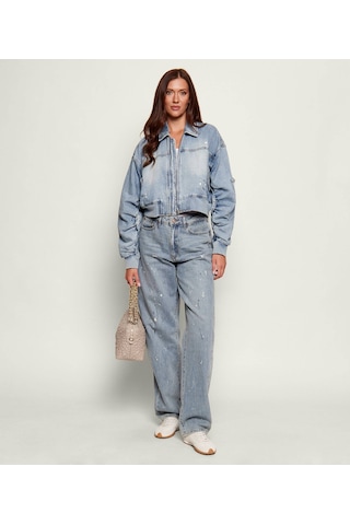 Guess Serra Relaxed Fit Kadın Jean Pantolon W6ga29d0973 Mavi