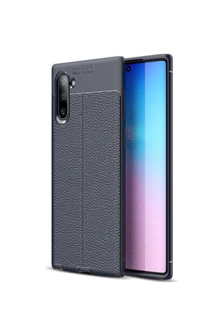 Galaxy Note 10 Kılıf Zore Niss Silikon Kapak Lacivert