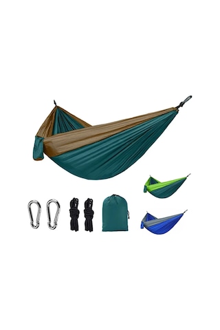 Yeni Kamp Hamak Tek Kişi Taşınabilir Açık Naylon Renk Eşleştirme Çok Renkli