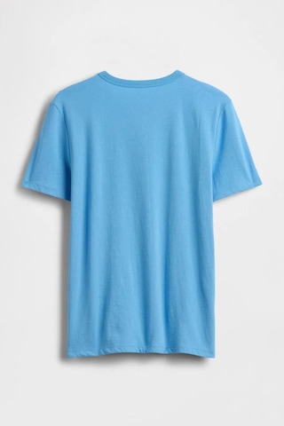 Gap Erkek Çocuk Logo Detaylı Mavi T-shirt-13562 Mavi