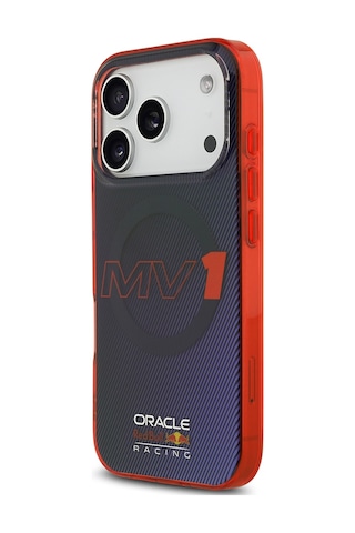 Apple Uyumlu iPhone 17 Pro Kılıf Redbull Lisanslı M-safeli Çift Katmanlı Çizgi Desenli Sert Pc Mv Kapak Lacivert Lacivert