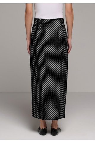 Colin's Colins Maxi Length Puantiyeli Fermuarlı Kadın Siyah Etek Cl1079944 Q1.v1 Blk