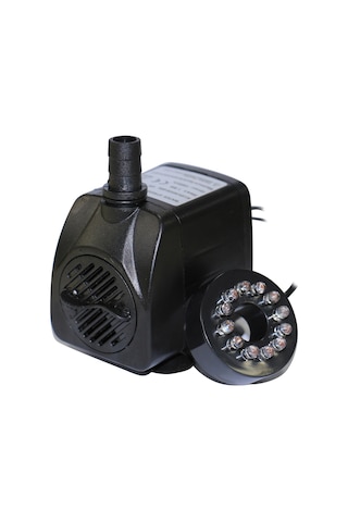 Vkemall 15w Akvaryum/sadaka Su Pompası Led Işık, 1000l/h, Ip68 Su Geçirmez, 220-240v Avrupa Standartı