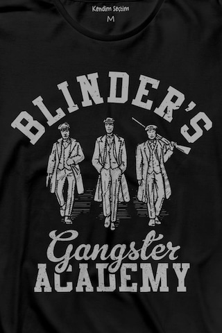 Peaky Blinders Gangster Academy Dizi Uzun Kollu Tişört Baskılı T-shirt 001