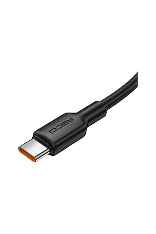Recci Rs56cc Type-c To Type-c Pd Hızlı Şarj Özellikli Data Ve Şarj Kablosu 100w 1.2m Siyah
