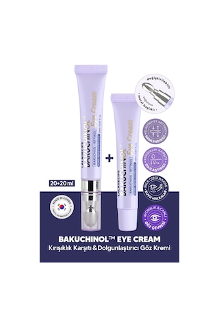 Lalarecipe Retinol Bakuchiol Göz Kremi 1+1 Set LALARECIPE Bakuchinol Eye Cream 20ml x 2 Set