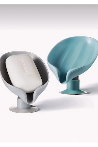 Sabunluk Su Giderli Vantuzlu Pratik Sabunluk Hijyenik Kaymaz Su Tutmaz Katı Sabunluk