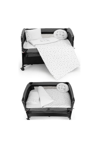 Wellgro Park Yatak Ve Beşik Uyku Seti - 6 Parça, Gri