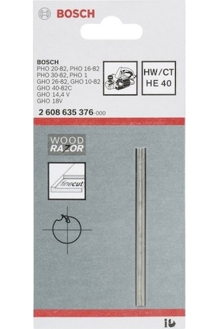 Bosch Planya Bıçağı Düz Sert Metal 40ᵒ Tekli - 2608635376