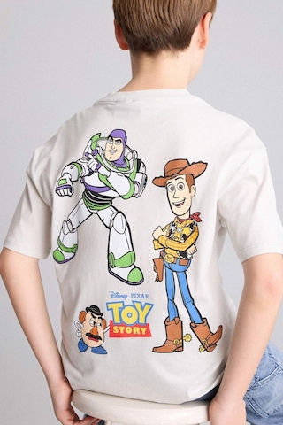Defacto Toy Story Sırt Baskılı Oversıze Bisiklet Yaka Kısa Kollu Tişört Erkek Çocuk H3509a826smgr503 Gri-gr503