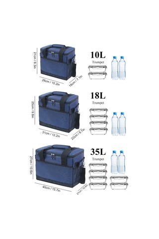 Suofeng 18l Piknik Soğuk Saklama Çantası - Dış Mekan Seyahat İçin Büyük Kapasiteli, Soğuk/sıcak Tutma Özelliği, Oxford Kumaş Malzeme Çok Renkli