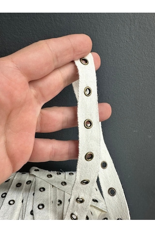Kuş Gözlü Şerit Biye Dikiş Aksesuarı En 2 Cm 1 Metre