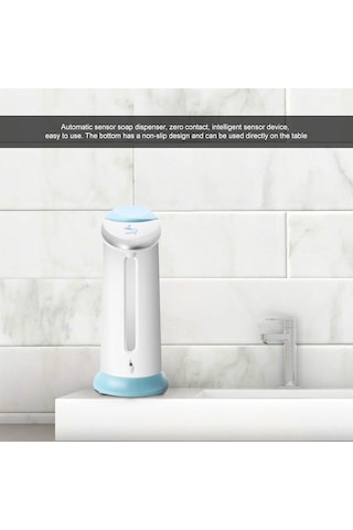 Vkemall 400ml Akıllı Sensörlü Sabun Dağıtıcı, Elle Dokunmadan El Yıkama Jeli İçin, Banyo/mutfak/genel Mekanlarda Kullanılabilir, Pil Dahil Değil Diğer