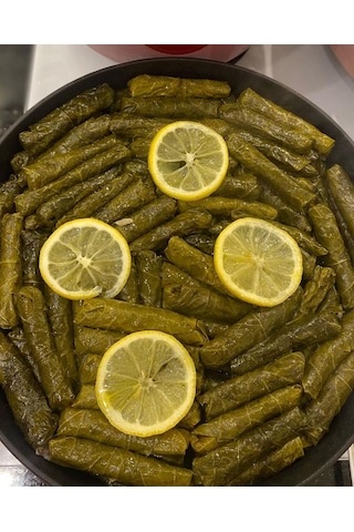 Yaprak Sarma Zeytin Yağlı Özel 1 Kg Çiğ Pişmemiş Vakumlu