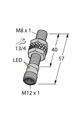 Turck 4602071 Bı2u-egt08-ap6x-h1341 Endüktif Sensör Artırılmış Anahtarlama Mesafesi İle