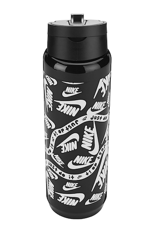 Nike RENEW RECHARGE STRAW BOTTLE 24 OZ GRAPHIC Unisex  Siyah Matara