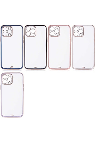 Apple Uyumlu iPhone 13 Pro Max Csk Zore Voit Clear Kılıf pembe