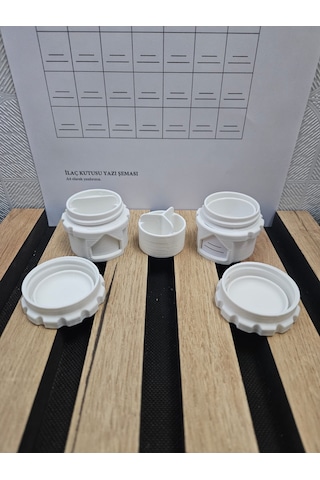 Portatif İlaç Kutusu Beyaz