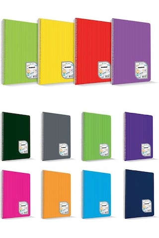 Çınar A4 60 Yaprak Colormaxi Spiralli Defter Plastik Kapak Kareli 1 Adet