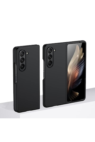 Microcase Samsung Galaxy Z Fold 7 İle Uyumlu Mat Yüzey Sert Plastik Kılıf - Al8848 Siyah